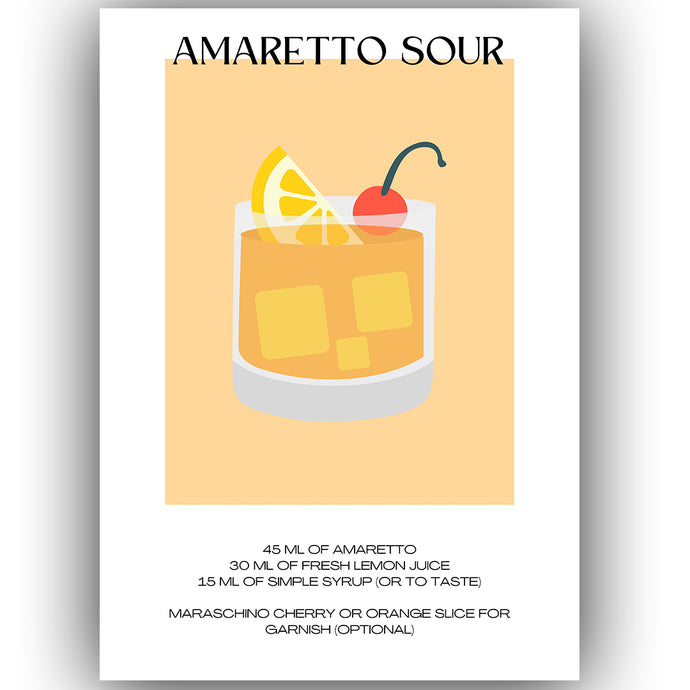 Poster - Amaretto Sour