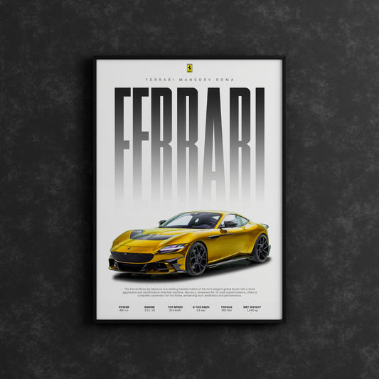 Poster - Ferarri Mansory Roma