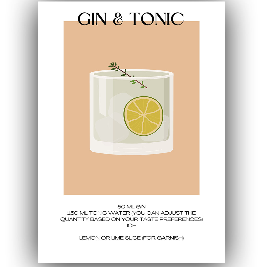 Poster - Gin & Tonic