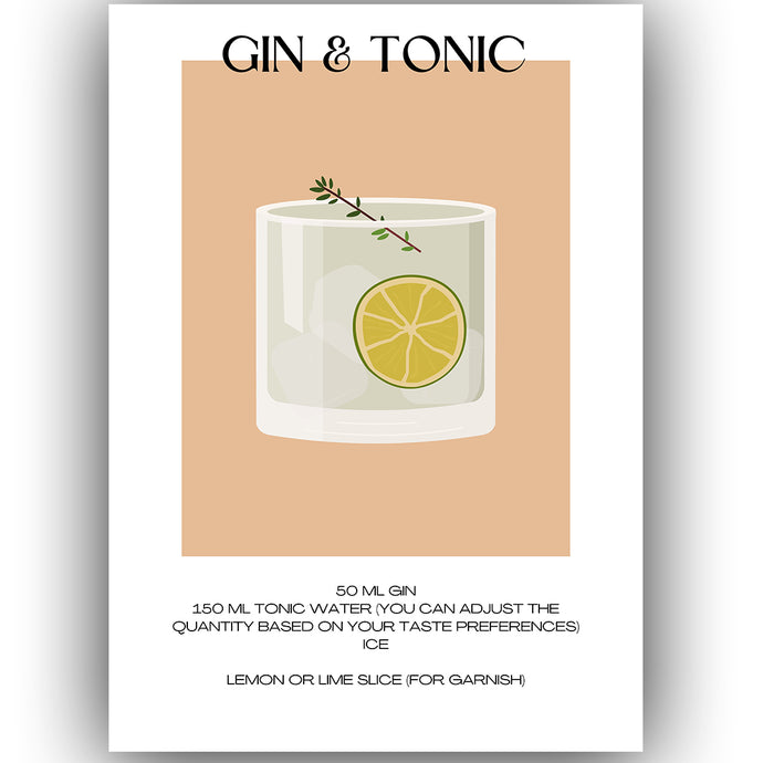 Poster - Gin & Tonic