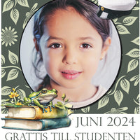 Studentskylt Grå