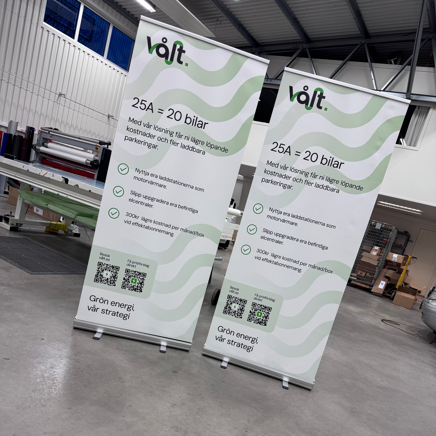 Roll-up och mässmaterial från Tregraf i Uddevalla