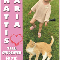Studentskylt Rosa