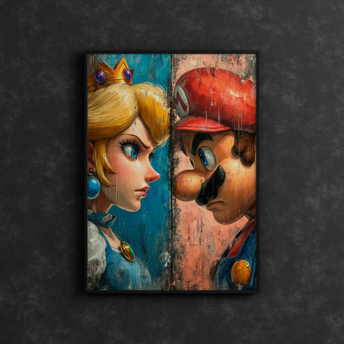 Poster - Super Mario & Princess Peach