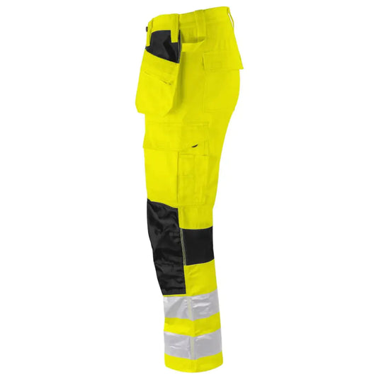 ProJob Hantverksbyxa Stretch 6570 Varsel Klass 2 Gul/Svart
